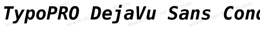 TypoPRO DejaVu Sans Condensed Bold字体转换